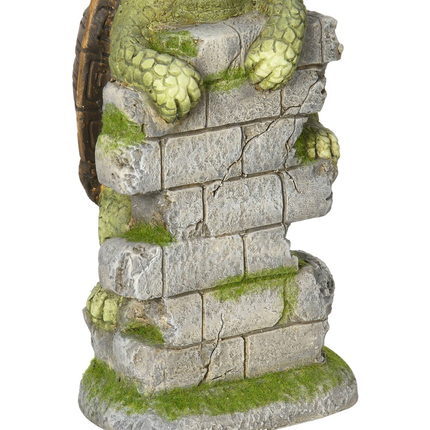 Turtle Garden Sculpture with LED Solar Light, 14.5""