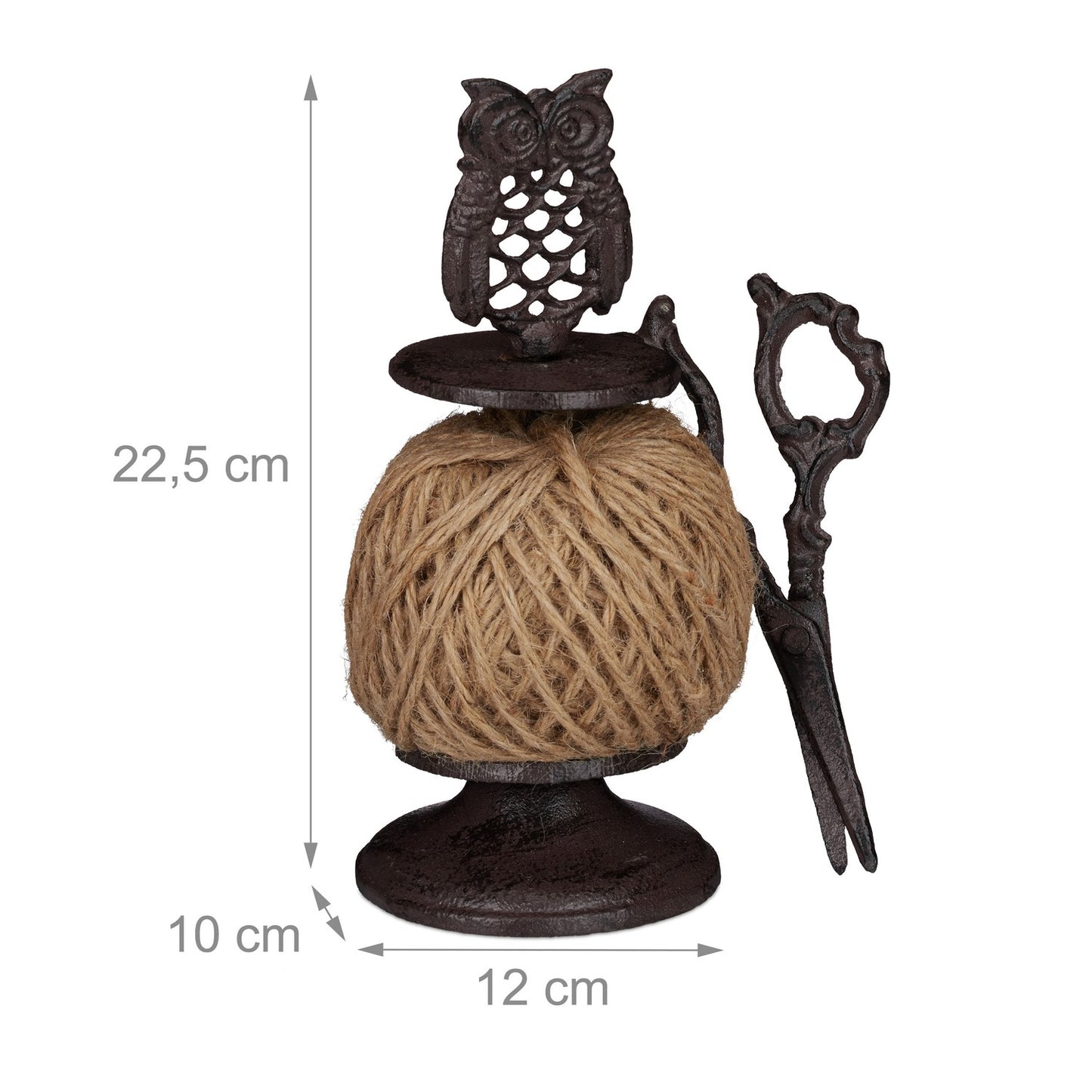 Twine Roll Holder Owl Cast Iron