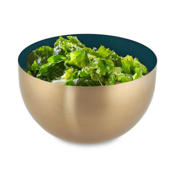 Two-Tone Stainless Steel Serving Bowl