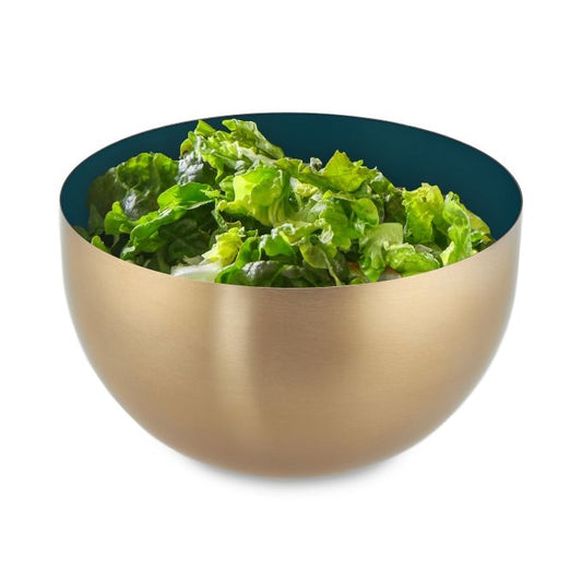 Two-Tone Stainless Steel Serving Bowl