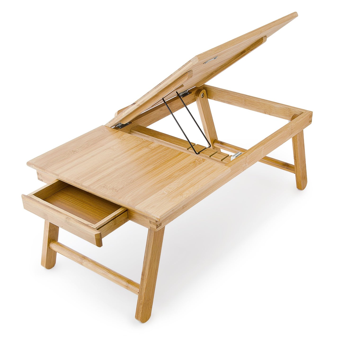 Two-part bamboo bed tray