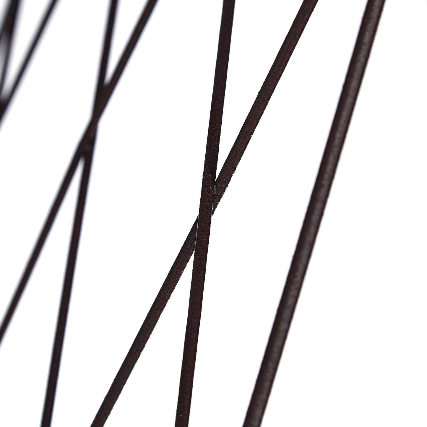 Two-part trellises in rust color, set of 3