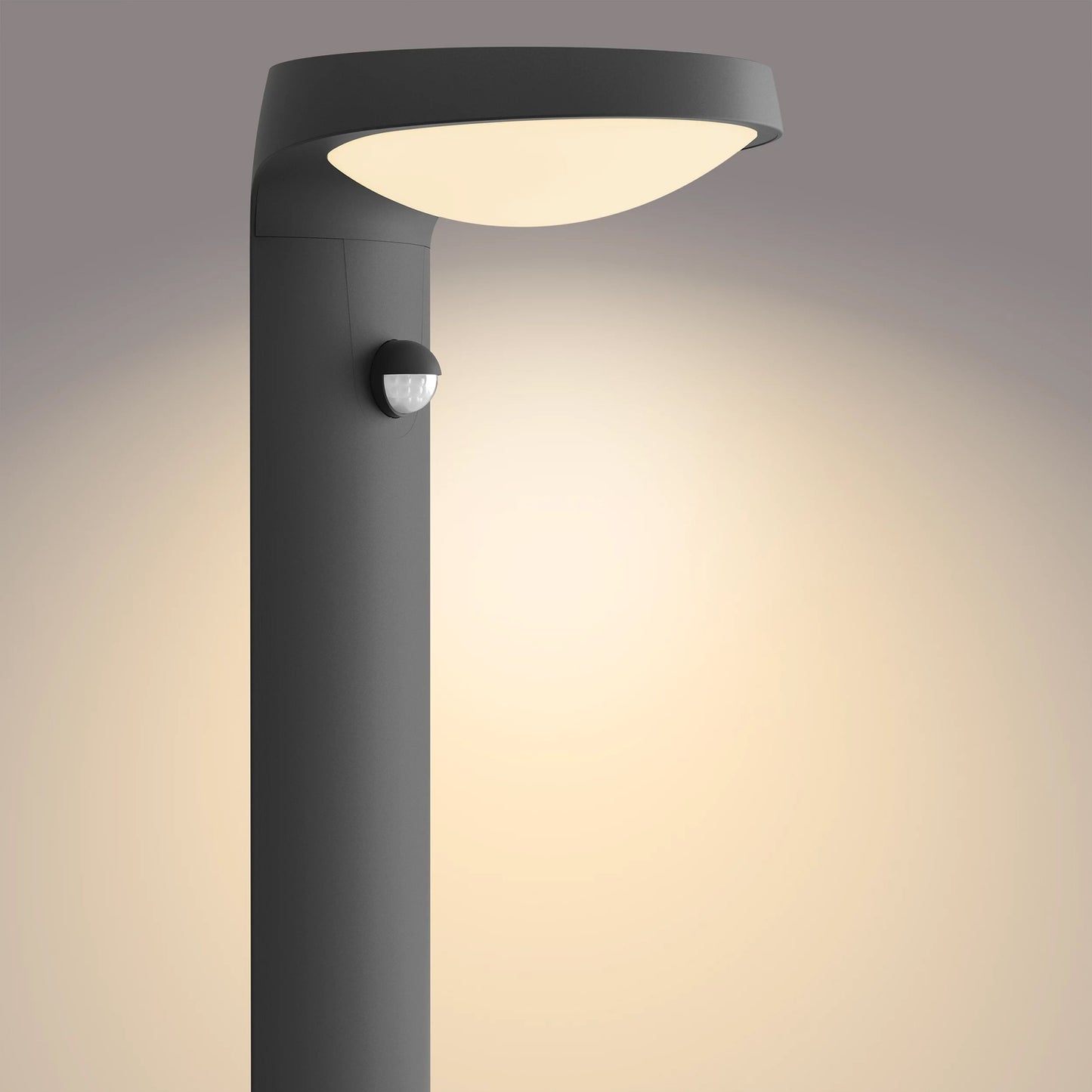 Tyla Pedestal Solar cell IR sensor Ultra Efficient LED 255lm IP44 Anthracite