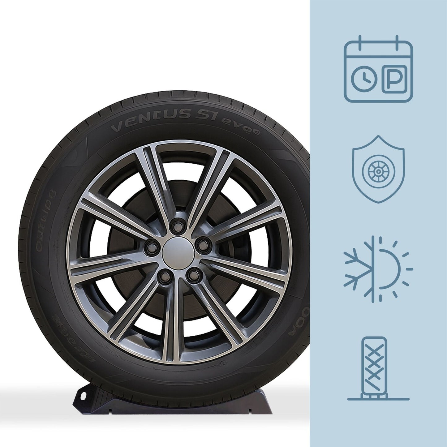 Tyre Protectors, 2 Pack – Prevent Flat Spots