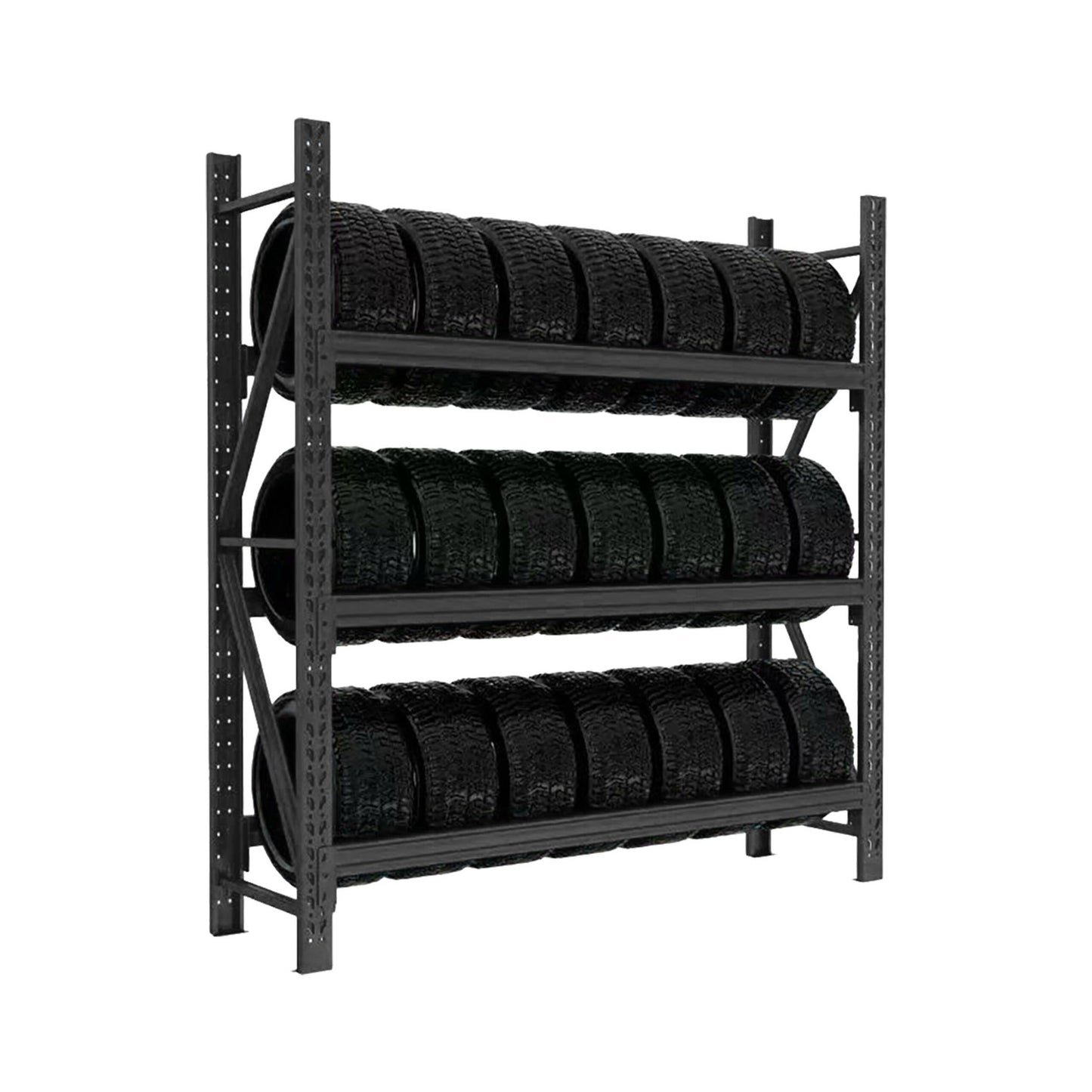 Tyre Rack for 21 Car Tyres – Adjustable Storage
