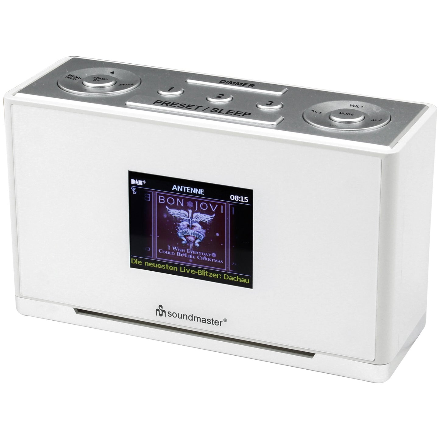 UR240SW DAB+/FM radio with quick dial and clock radio function