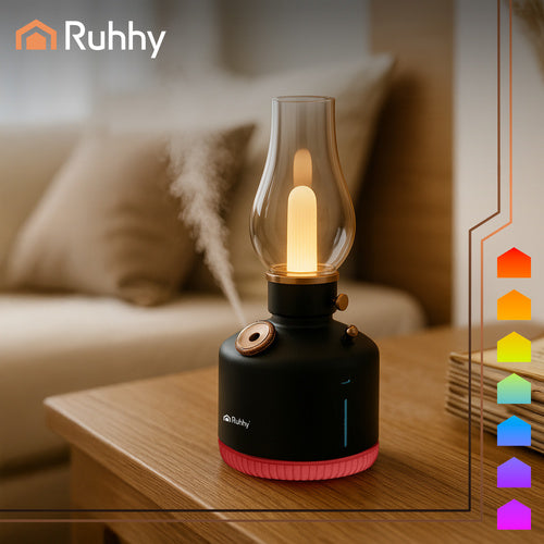 USB Air Humidifier & Night Light, 280ml, 14 RGB LED