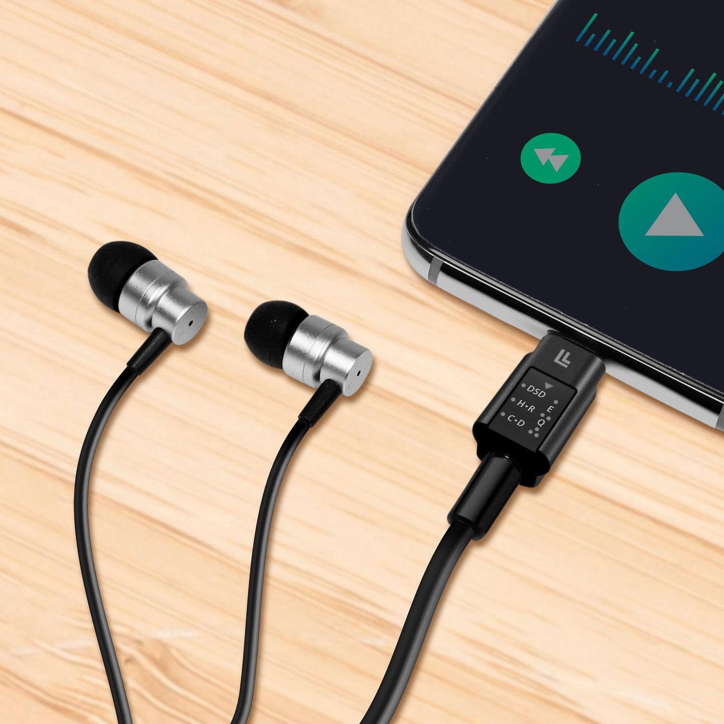 USB-C 3.5mm audio adapter with DAC and EQ