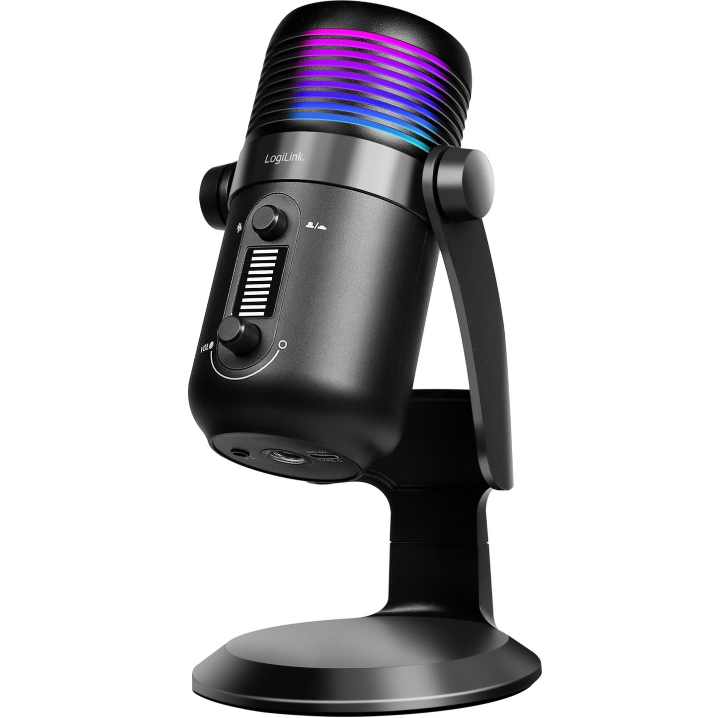 USB Cardioid Microphone with RGB Lighting, 192kHz/24-Bit