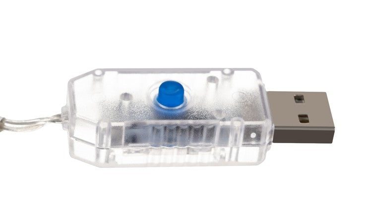 USB Christmas lights - wires 300 LED multicolor