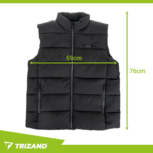 USB Heated Vest, 11 Zones, Unisex, Size L