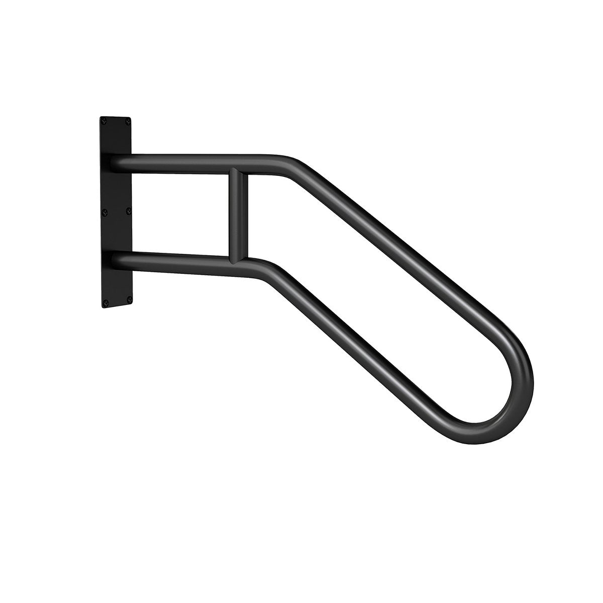 U-Shaped Wall-Mounted Handrail for 1-3 Steps, Metal