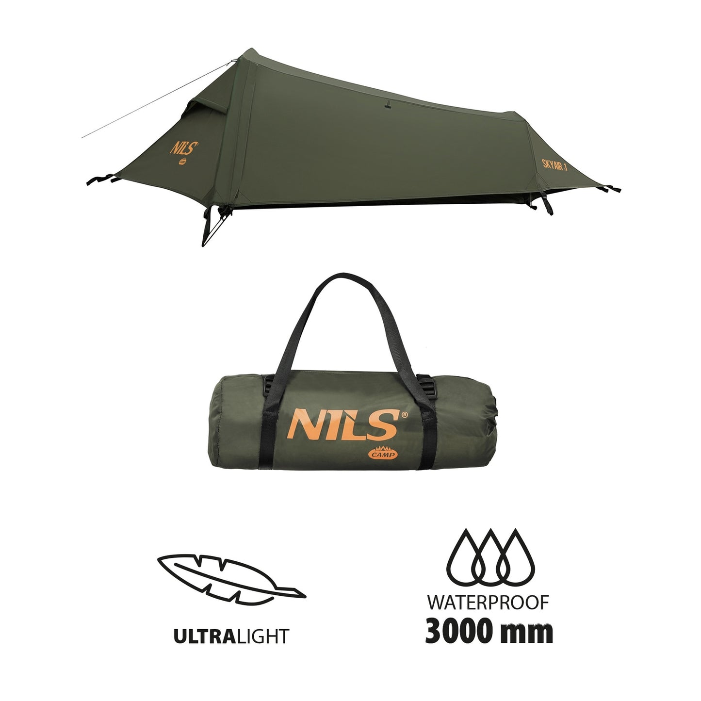 Ultra Light 1-Person Tent, Green