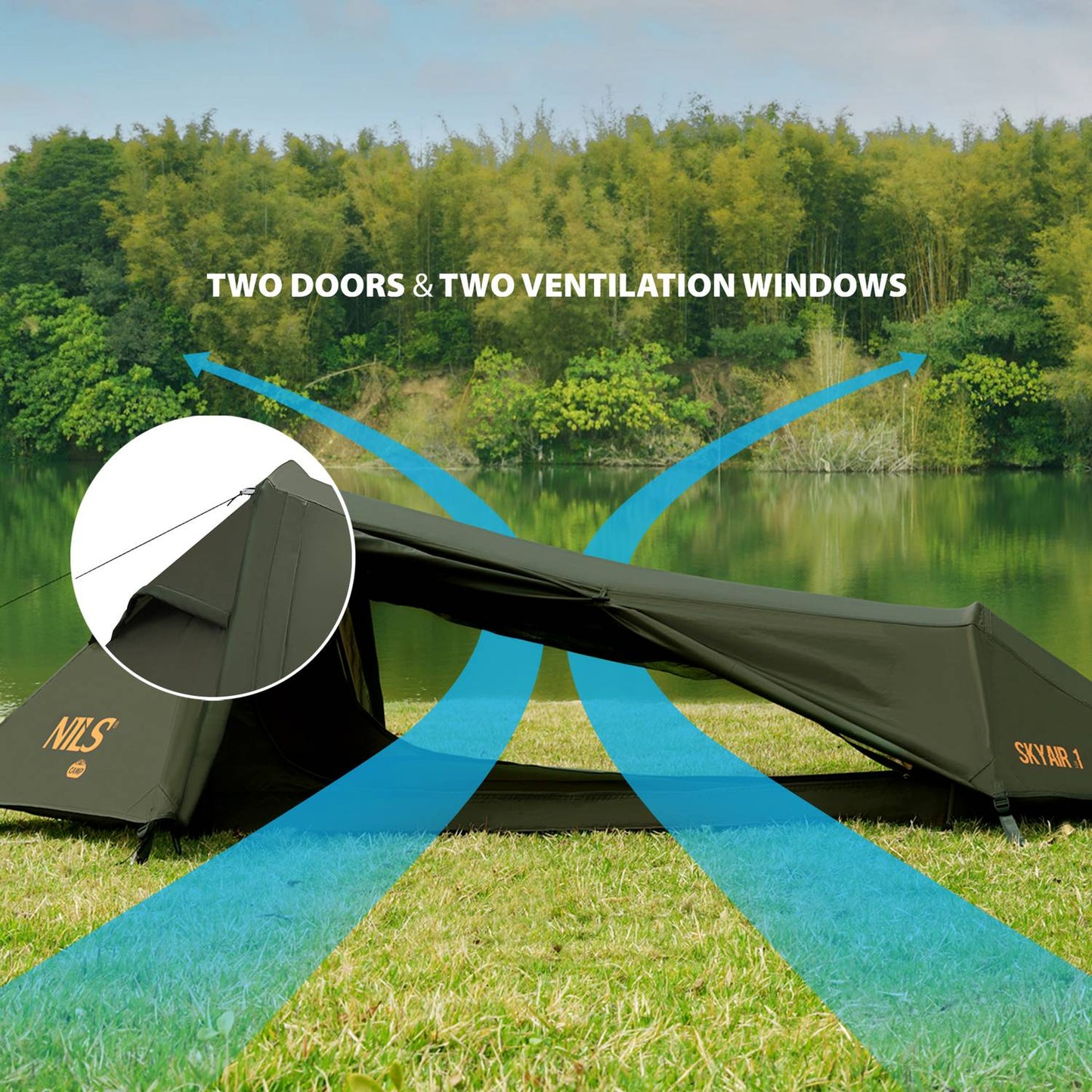 Ultra Light 1-Person Tent, Green