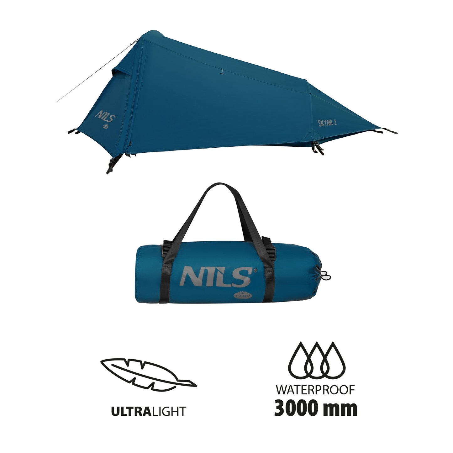 Ultra Light 2-Person Tent, Blue
