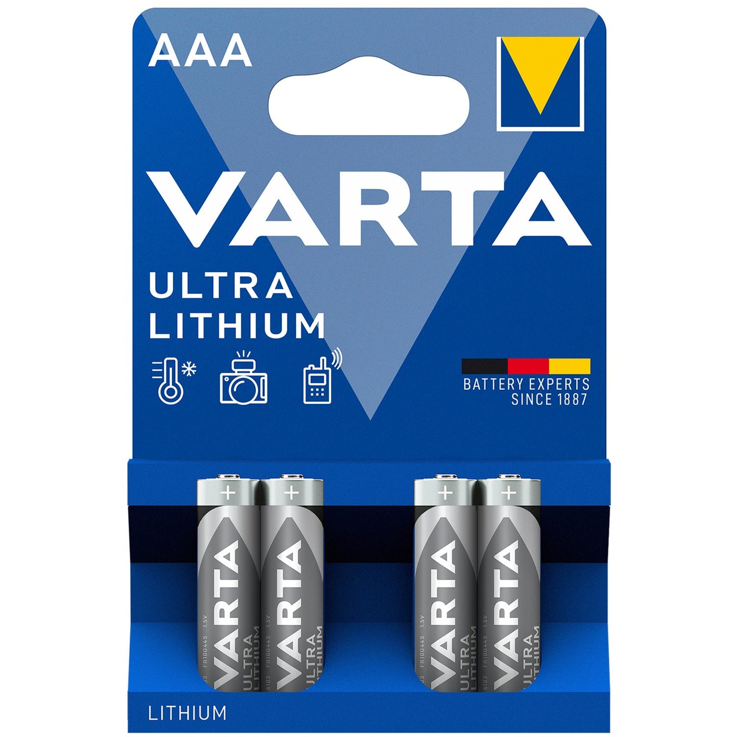 Ultra Lithium AAA / LR03 Battery 4-pack