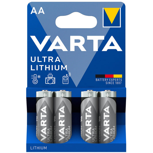 Ultra Lithium AA / LR6 Battery 4-pack