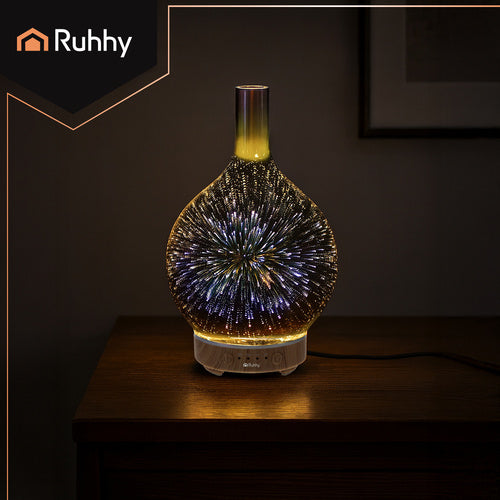 Ultrasonic Aroma Diffuser Humidifier, 200ml, LED Lights