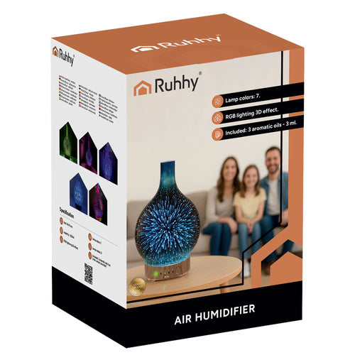 Ultrasonic Aroma Diffuser Humidifier, 200ml, LED Lights