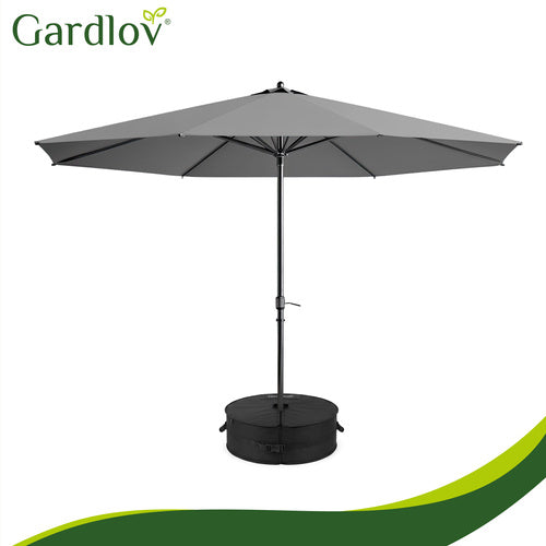 Umbrella Base, 40kg Sand-Filled, Black Oxford Fabric