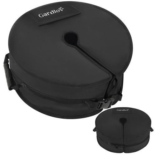 Umbrella Base, 40kg Sand-Filled, Black Oxford Fabric