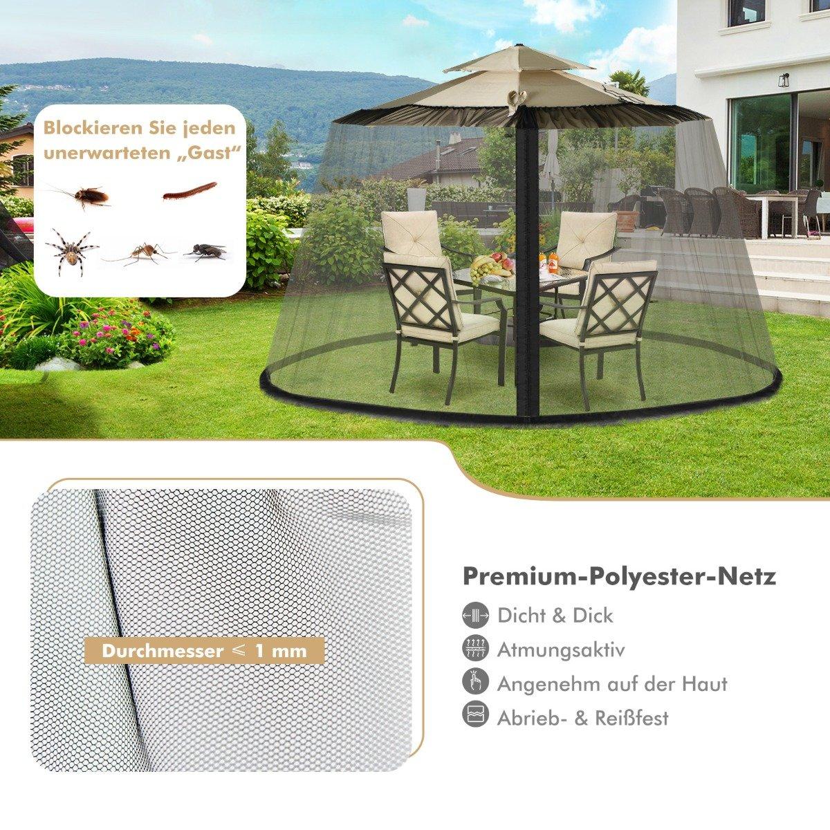 Umbrella Mosquito Net, 2 Doors, Adjustable, 2.5-3m