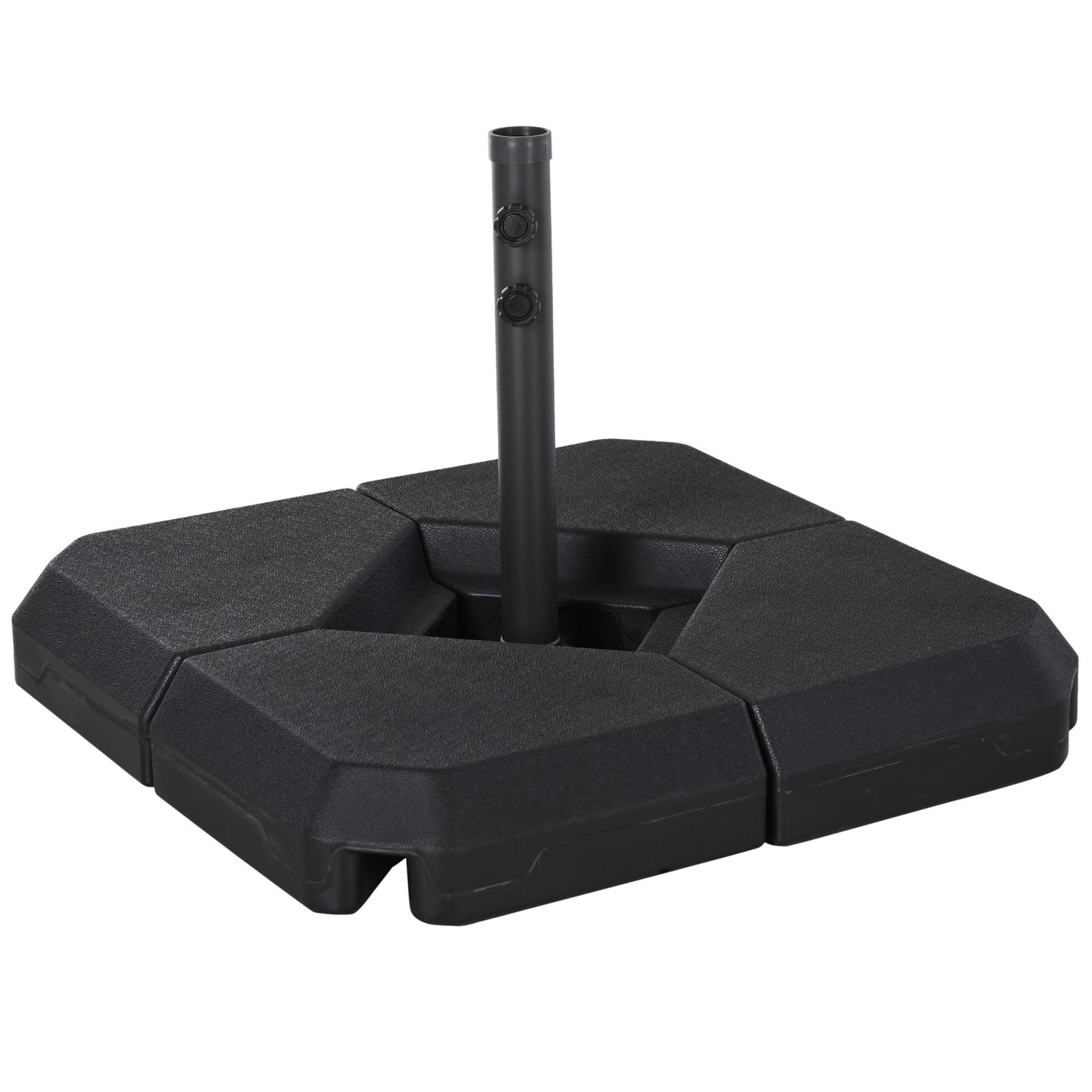 Black HDPE umbrella stand - durable and elegant
