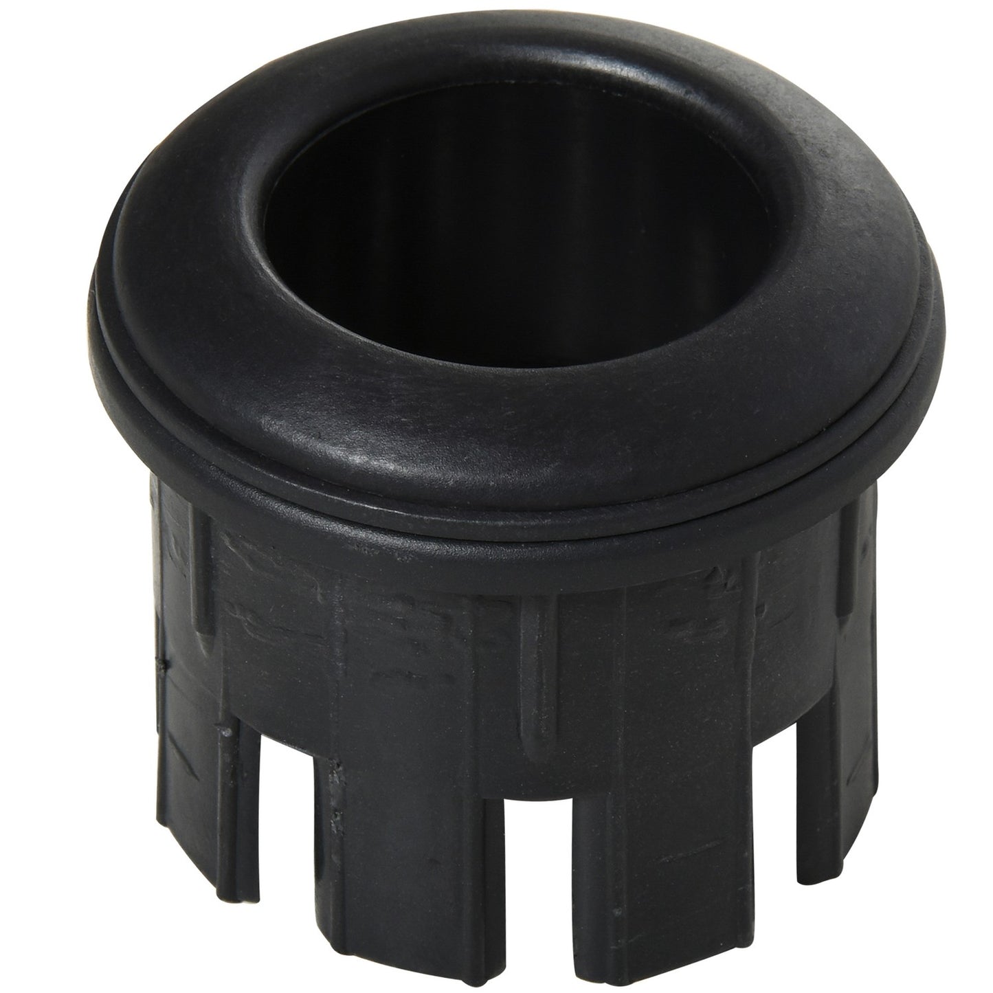 Parasol base in black steel and cement, 25 kg, ∅49 X 37 cm