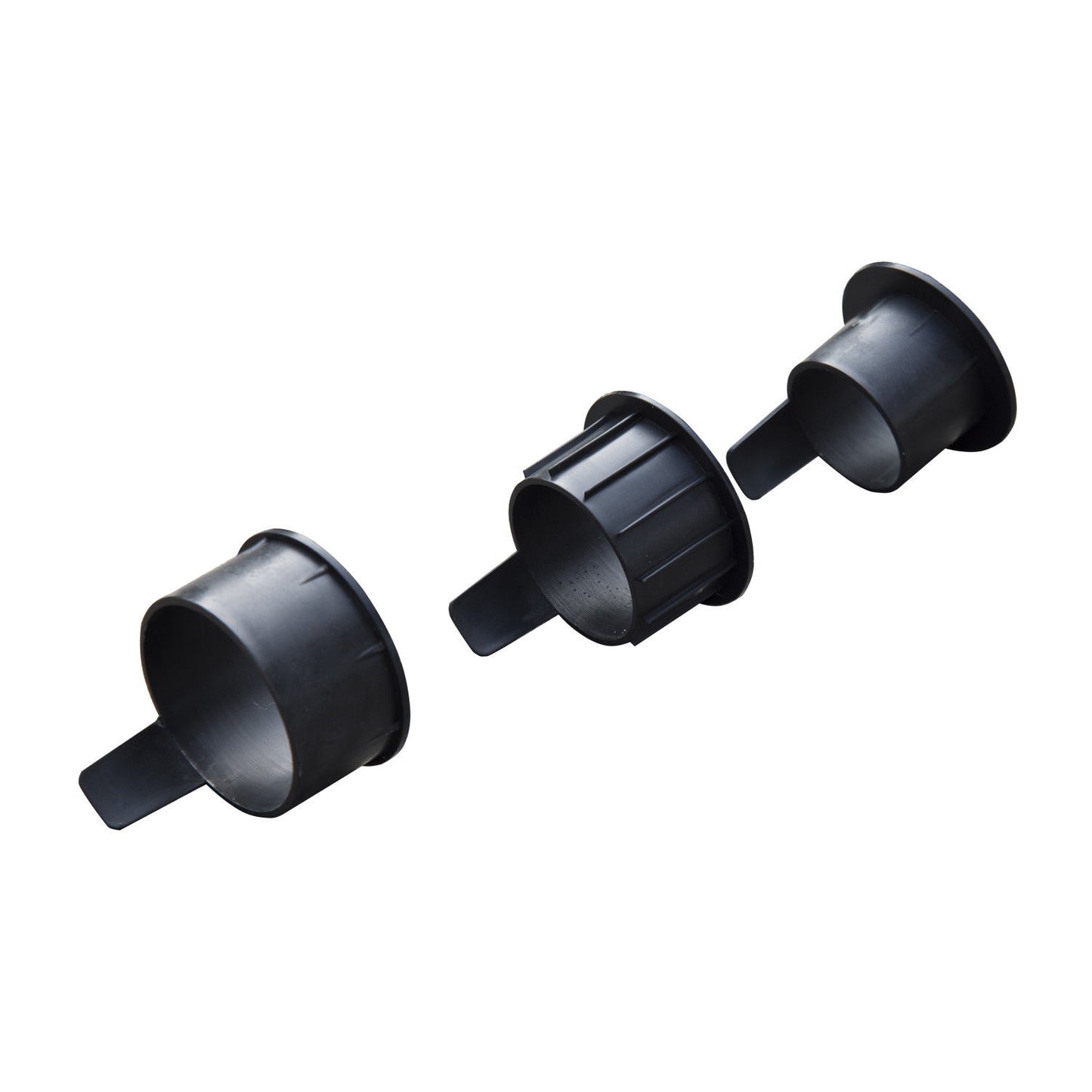 Parasol base in black steel and cement, 25 kg, ∅49 X 37 cm