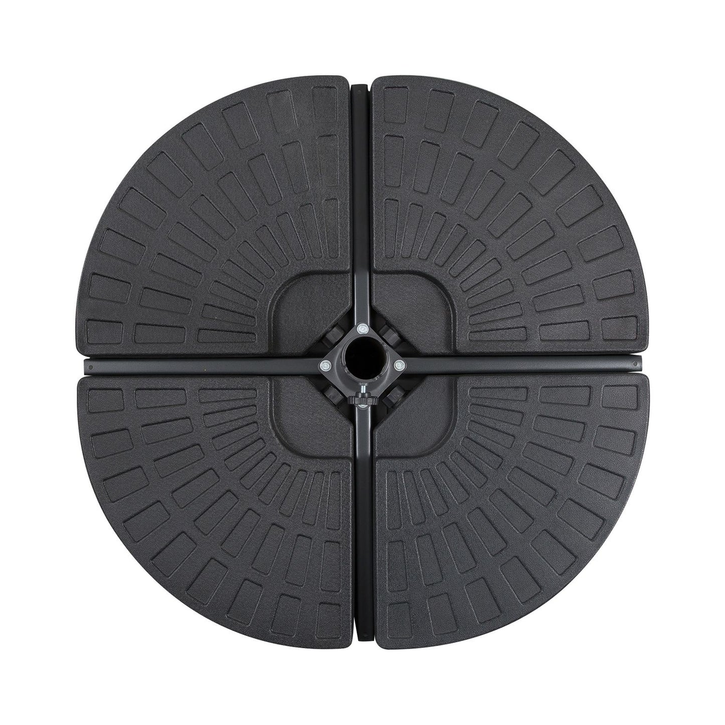 Heavy parasol weight, 52 kg water/68 kg sand, black