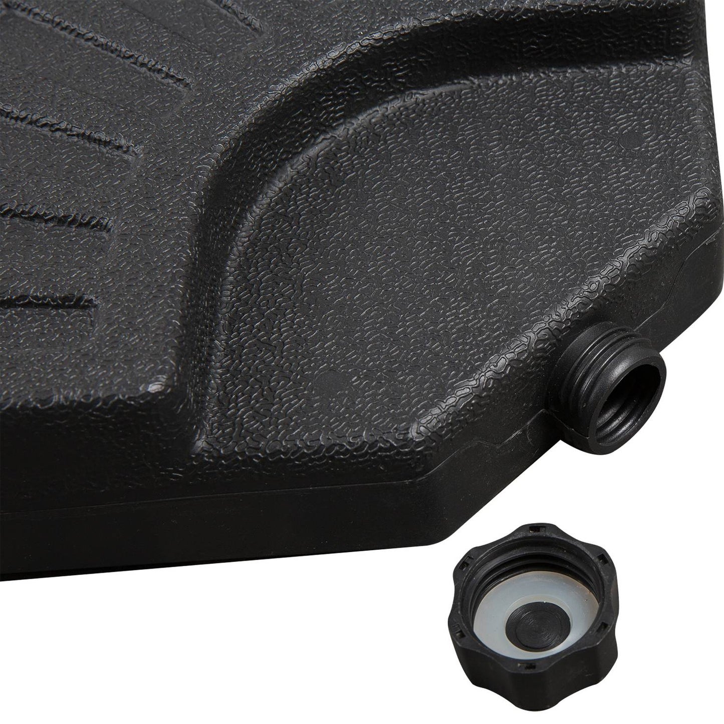 Heavy parasol weight, 52 kg water/68 kg sand, black