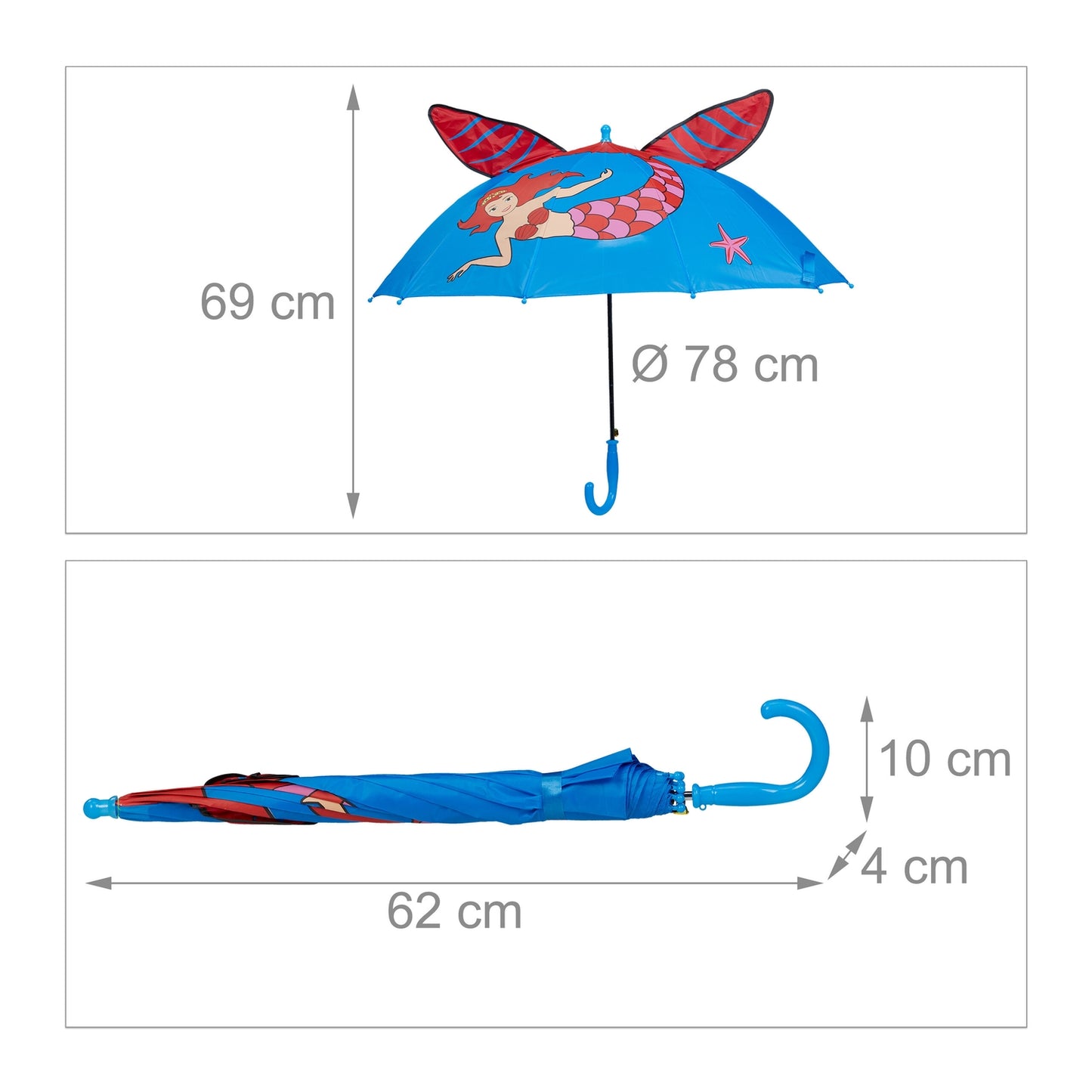 Umbrella for children "Mermaid"