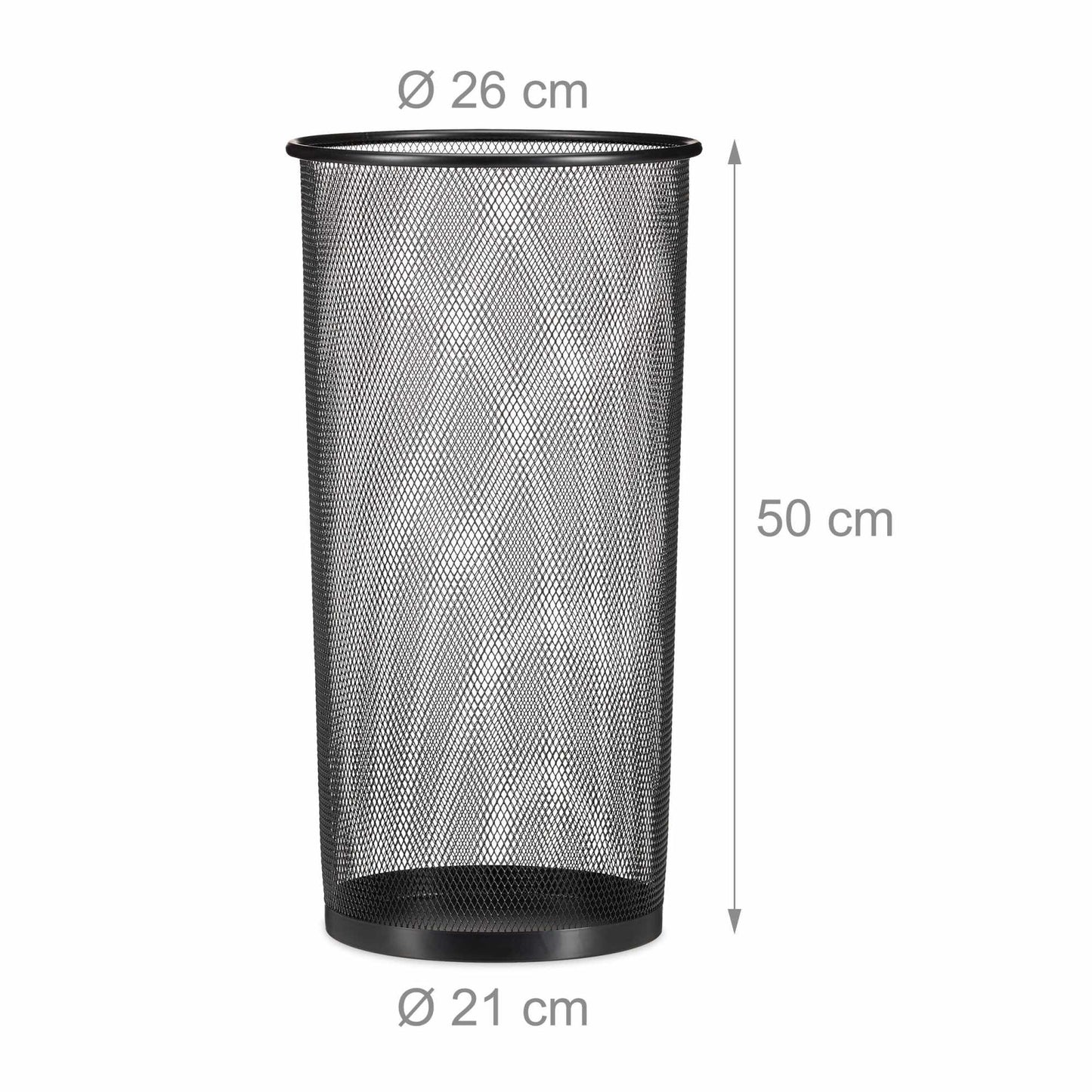 Umbrella stand made of wire mesh