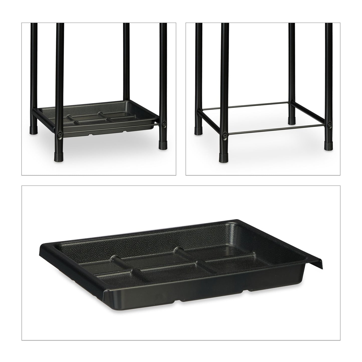 Umbrella stand with drip tray