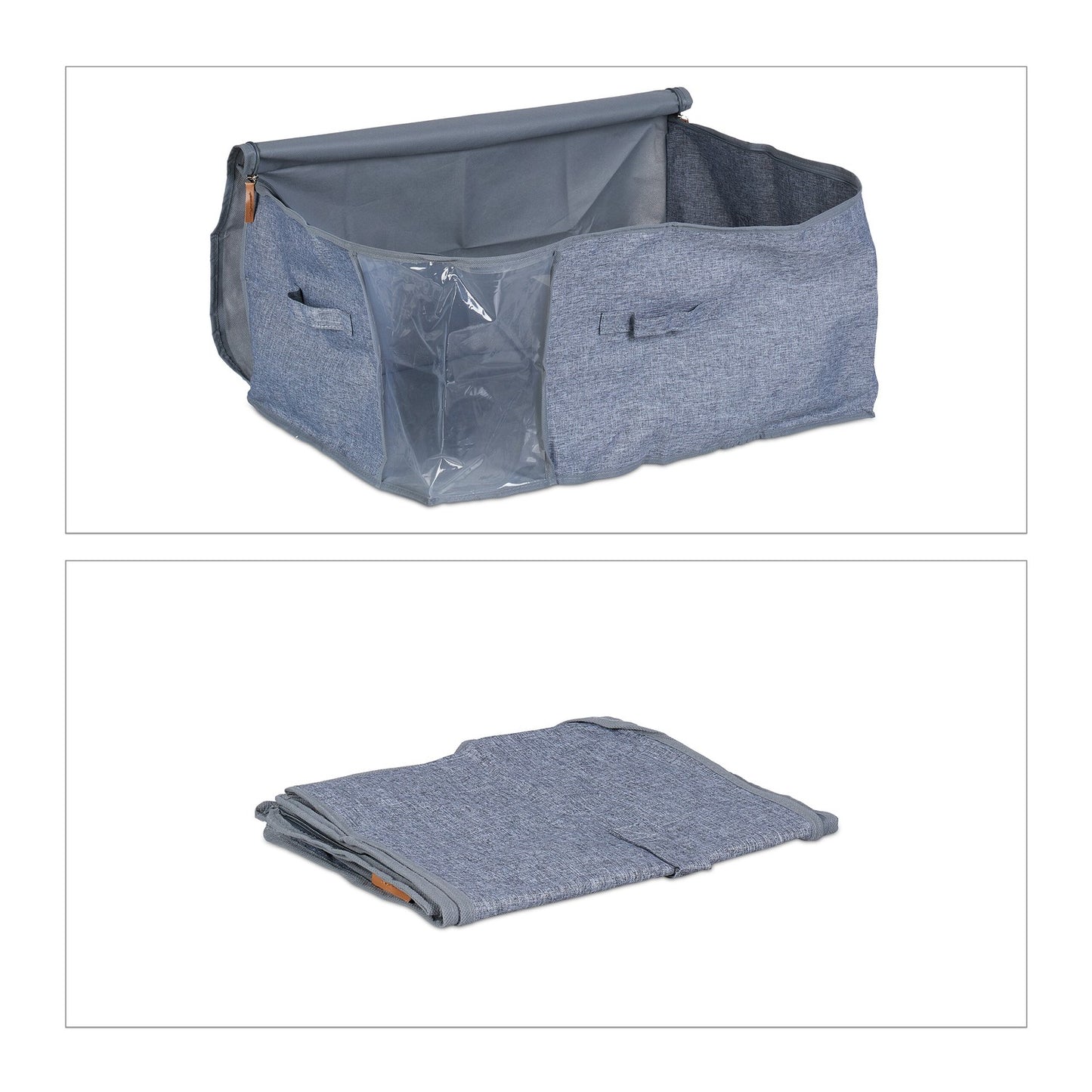 Underbed Storage Bags, Foldable with Zipper, 3-Pack