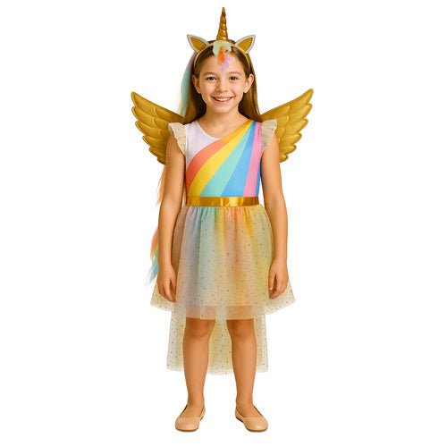 Unicorn Costume for Kids, 3-Piece Set, 130-140cm