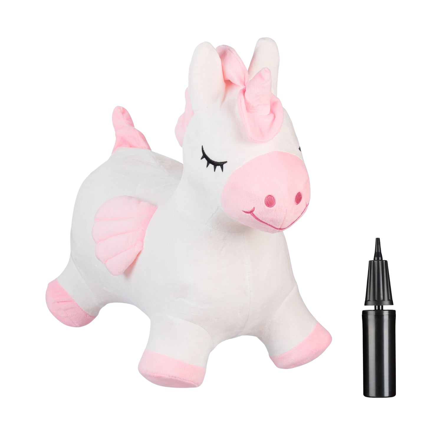 Unicorn jumping animal with cap