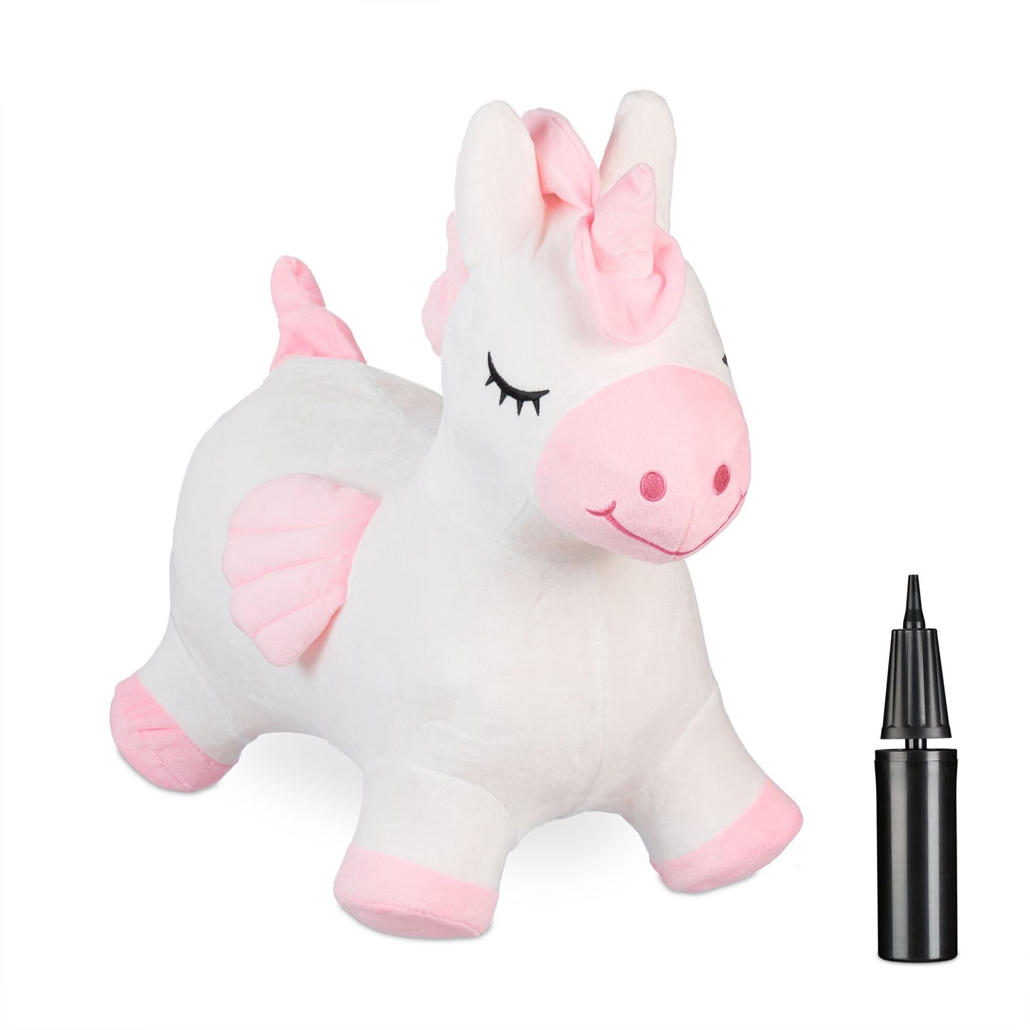 Unicorn jumping animal with cap