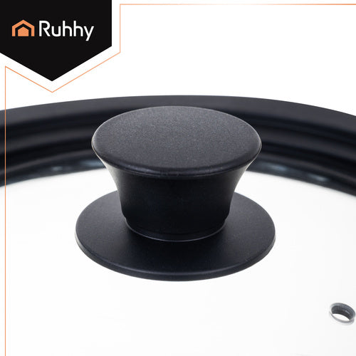 Universal 3-in-1 Glass Lid with Silicone Rim, 24/26/28cm