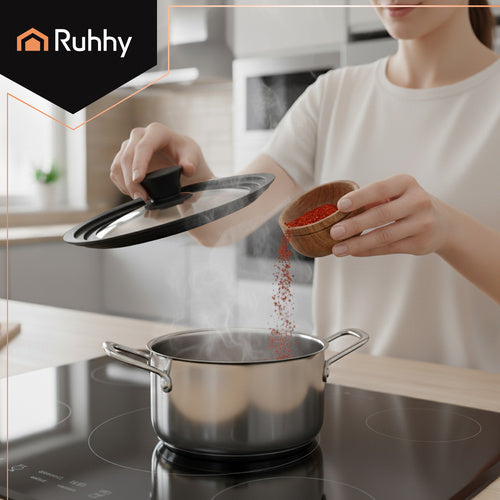 Universal 3-in-1 Silicone-Glass Lid for Pots 18/20/22cm