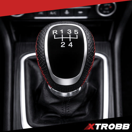 Universal Gear Shift Knob, 5/6 Speed, PU Leather