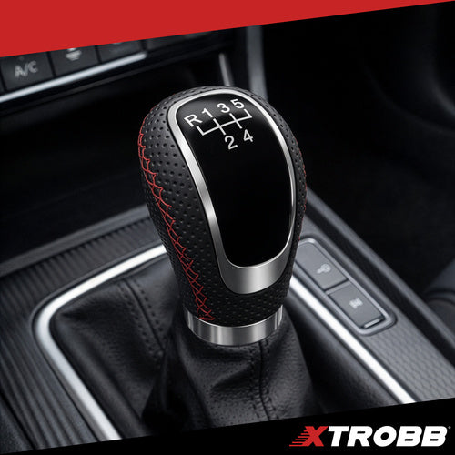 Universal Gear Shift Knob, 5/6 Speed, PU Leather