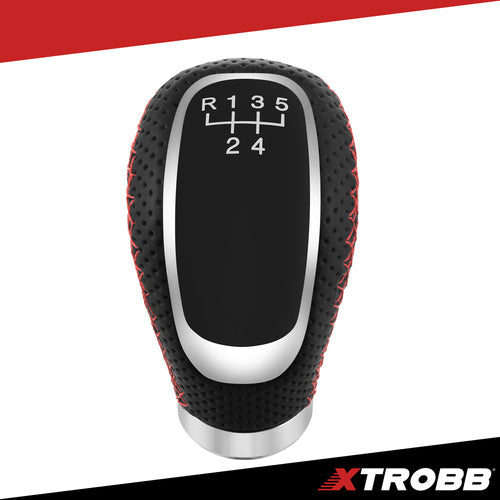 Universal Gear Shift Knob, 5/6 Speed, PU Leather