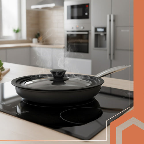 Universal Silicone-Glass Lid for Pots and Pans, 28-32 cm