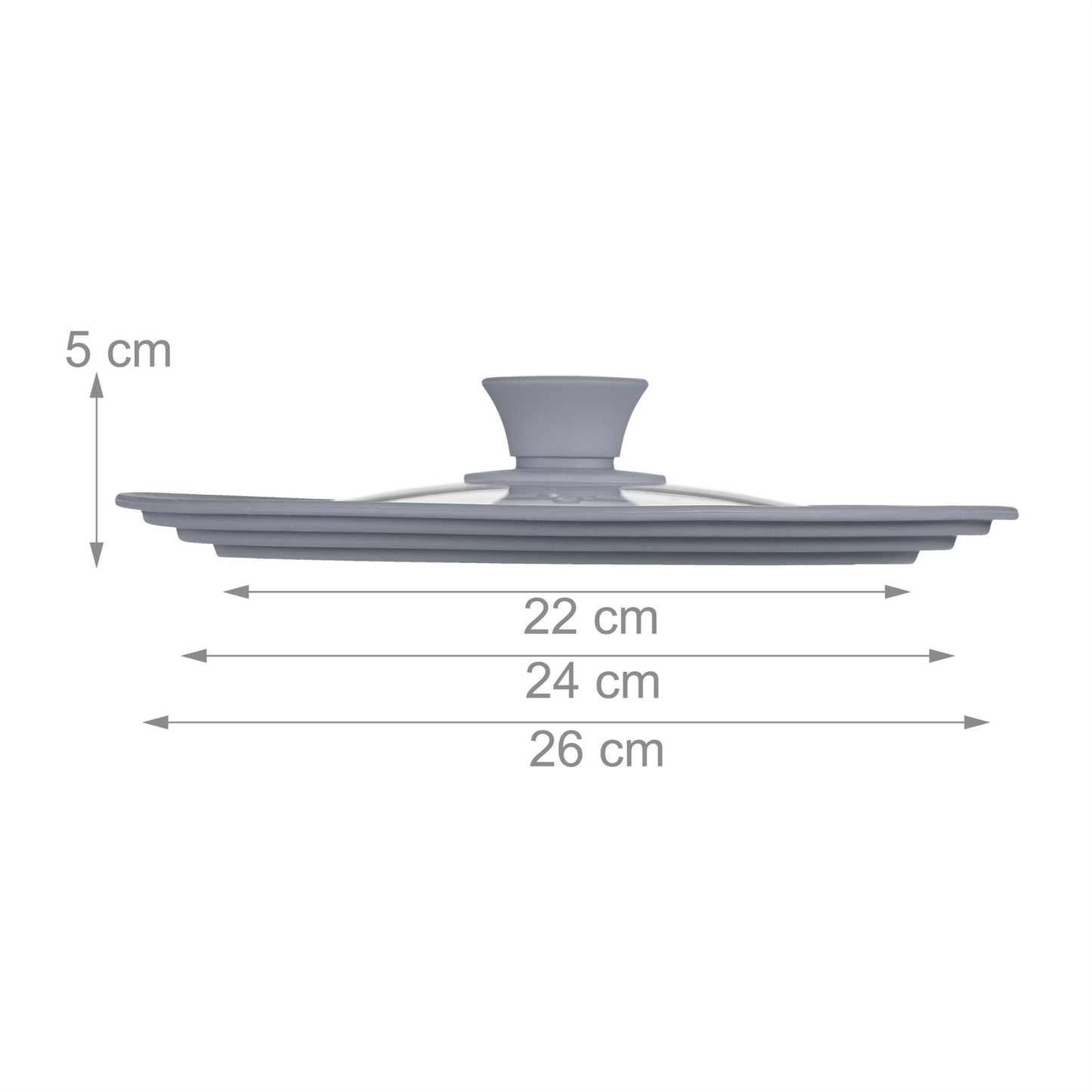 Universal pot lid 22-26 cm Silicone