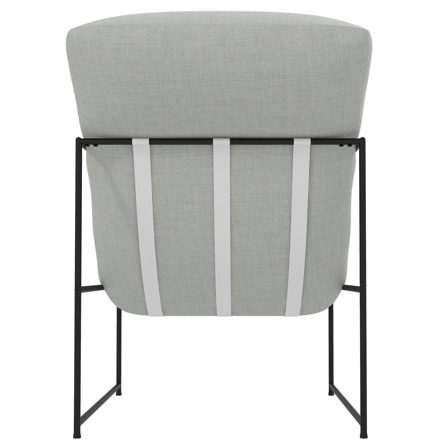 Beige upholstered lounge chair in linen look with armrests
