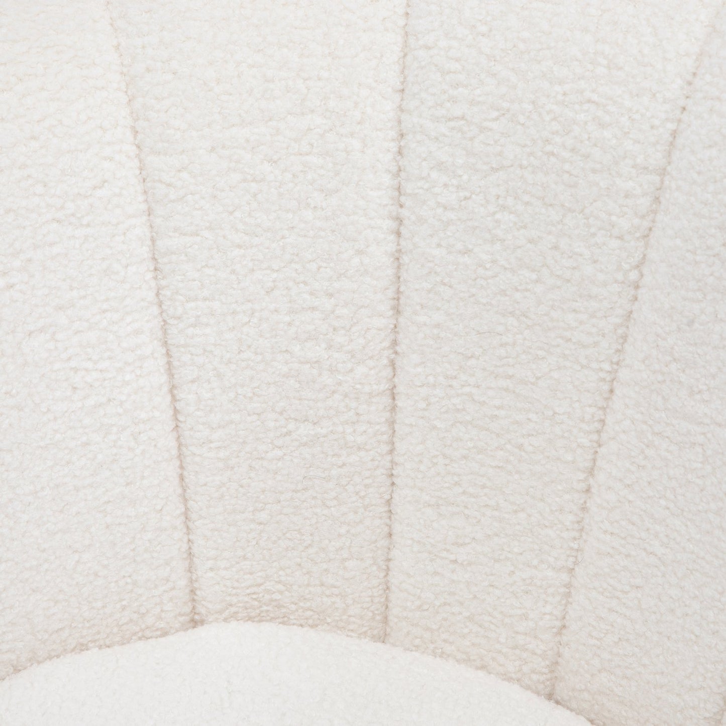 White shell upholstered armchair with metal legs