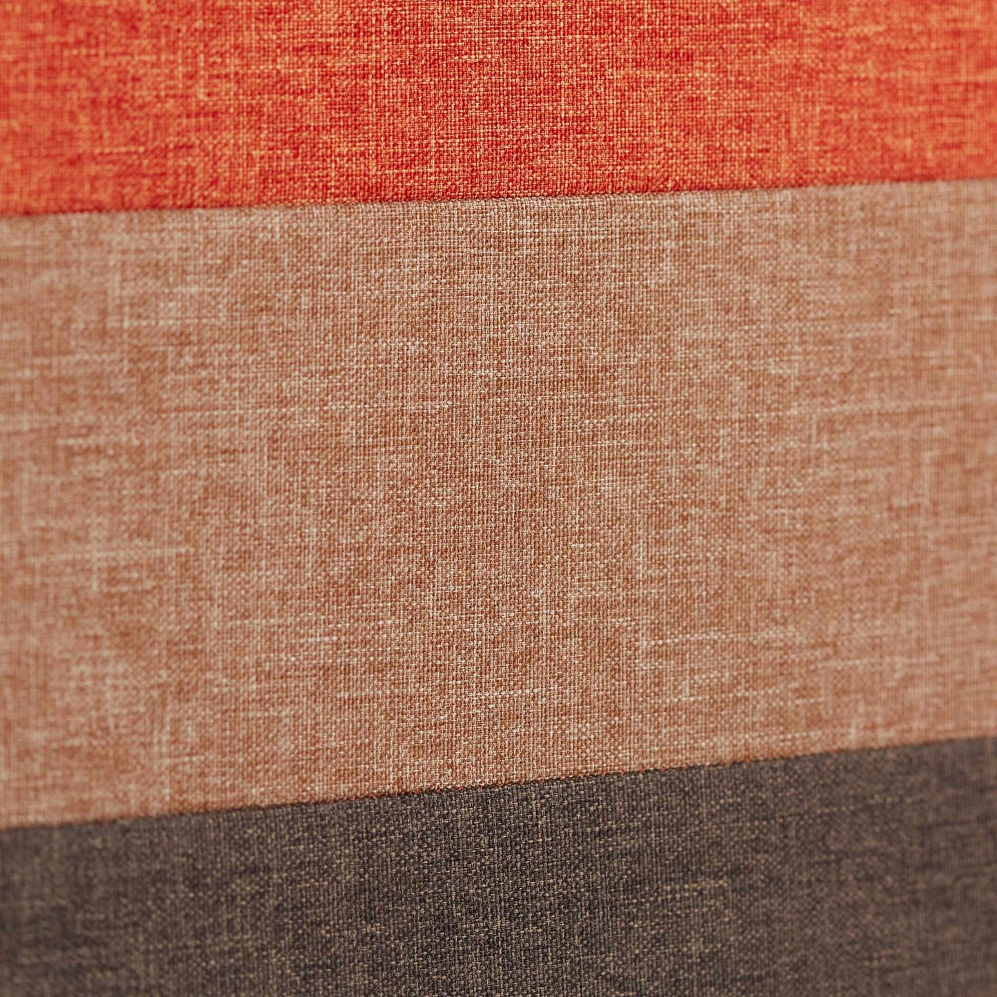 Upholstered stool with colorful stripes