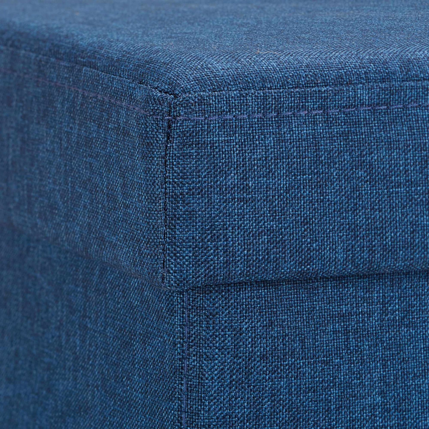 Upholstered stool with colorful stripes