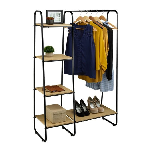 Upholstery with shelves